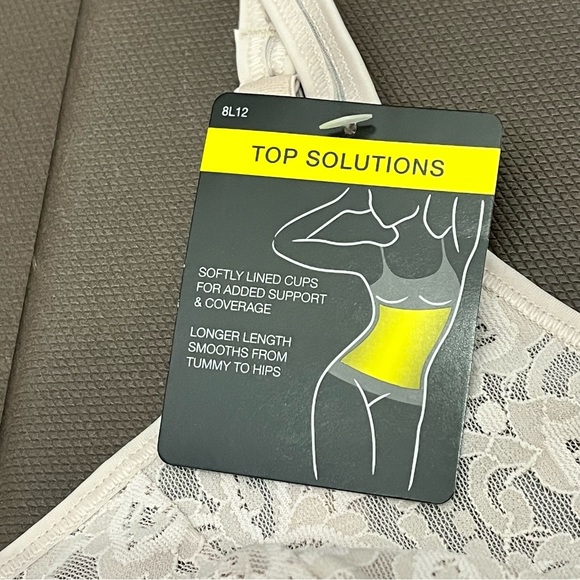 Bali‎ Lace n Smooth Cami Firm Control 2XL Rosewood NWT Tummy Control Shapewear - Picture 7 of 11